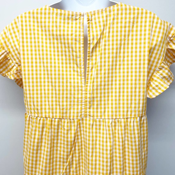 Romeo + Juliet Couture Gingham Mini Dress Medium - Picture 6 of 16